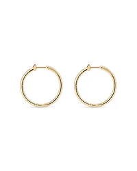 Hoop Earrings With 0.50 Carat TW Of Diamonds in 10kt White Gold