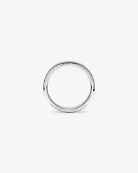 7mm Flat Bevelled Wedding Band in Sterling Silver
