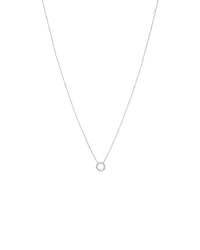 Carat TW Diamond Circle Necklace in 10kt White Gold