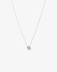 0.38 Carat TW Round Brilliant Laboratory-Grown Diamond Heart Pendant in Sterling Silver