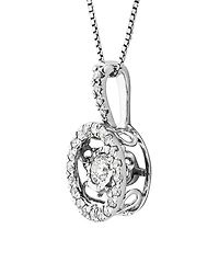 Everlight Pendant with 0.33 Carat TW of Diamonds in 10kt White Gold