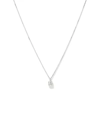 0.50 Carat TW Flawless Diamond Solitaire Pendant in 18kt White Gold