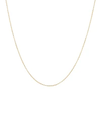 Chaîne belcher à taille diamant de 50 cm en or jaune 18 K, largeur de 1 mm