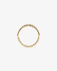 0.20 Carat TW Round Brilliant Graduated Diamond Ring in 10kt Yellow Gold