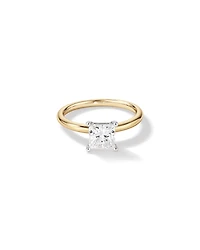 1.25 Carat TW Princess Cut Laboratory-Grown Diamond Solitaire Engagement Ring In 14kt White Gold