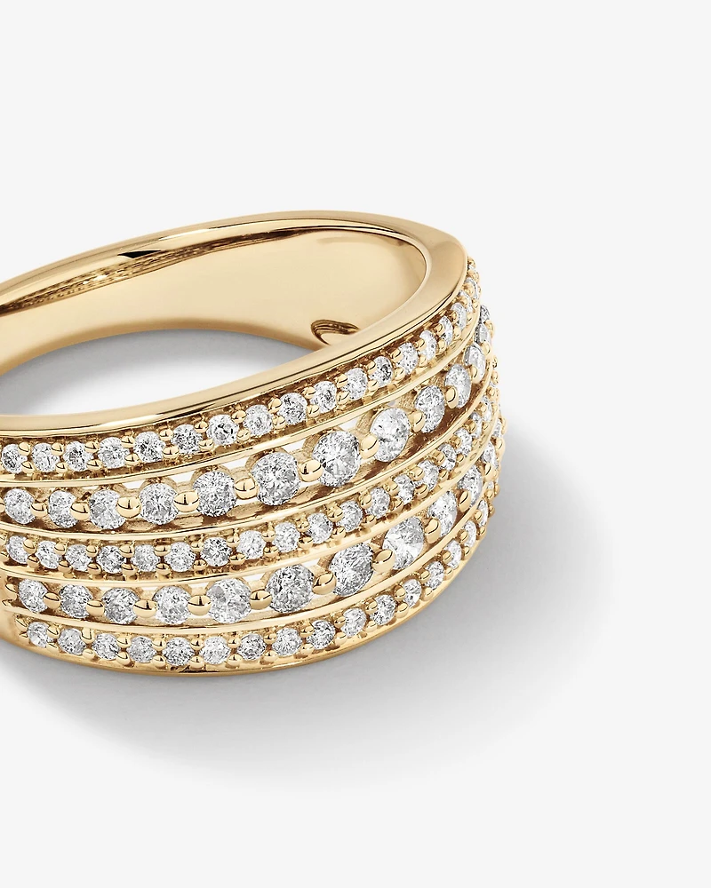 0.70 Carat TW Infinite Diamonds Ring in 10kt Yellow Gold