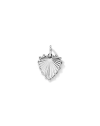 Sunray Love Heart Pendant in Sterling Silver