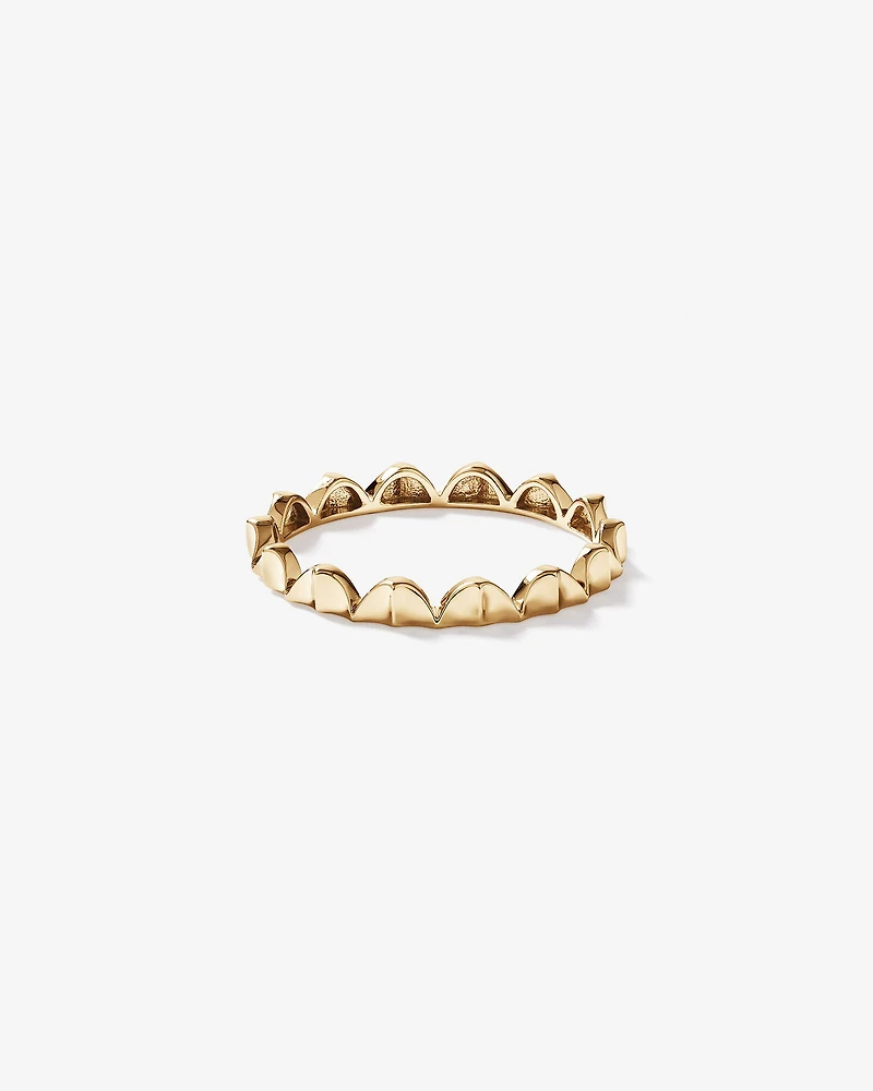 Bague Courbée Signature Connect en Or Rose 10 kt
