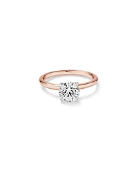 Carat TW Round Brilliant Laboratory-Grown Diamond Solitaire Engagement Ring in 14kt Gold