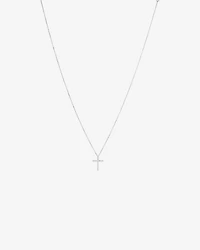 Diamond Accent Cross Pendant in Sterling Silver