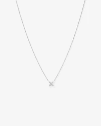 Collier floral en oxyde de zirconium 50 cm (20") en argent sterling