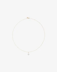 1.00 Carat TW Pear Cut Laboratory-Grown Diamond Solitaire Pendant in 10kt Yellow Gold