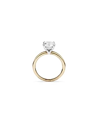 Bague De Fiançailles Solitaire En Diamant De Laboratoire Rond Brillant De 2 Carats Poids Total En Or Blanc 14 Carats