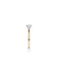 Bague De Fiançailles Solitaire En Diamant De Laboratoire Rond Brillant De 1 Carat Poids Total En Or Blanc 14 Carats