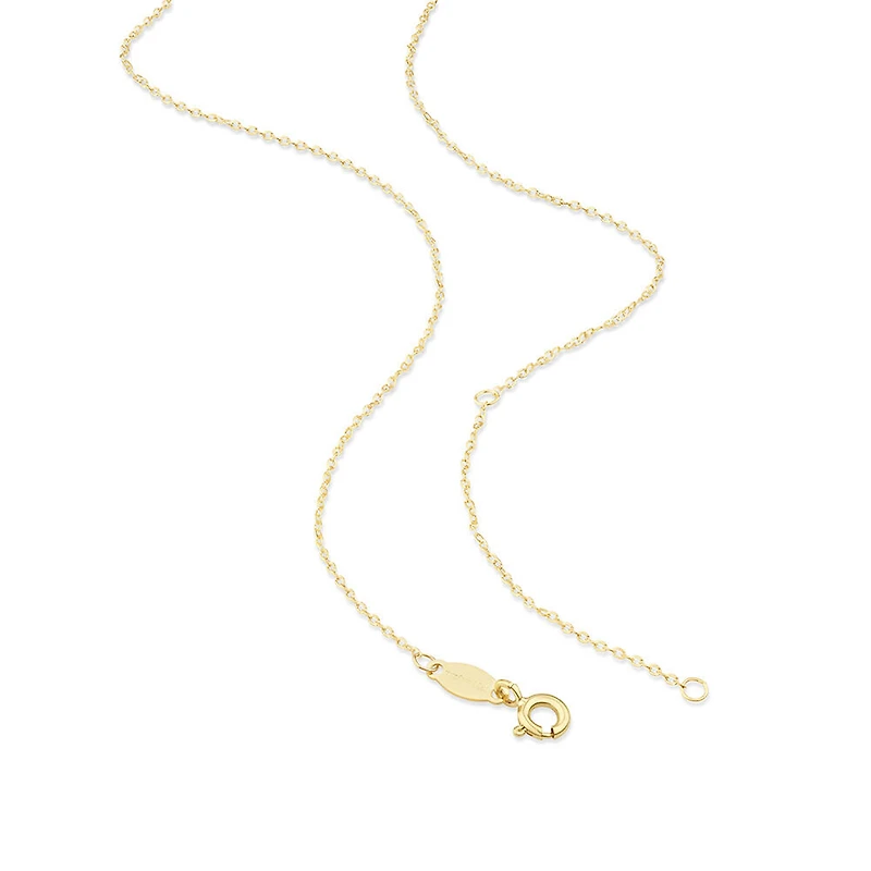 45cm (17") 0.95mm Width Solid Cable Chain In 10kt  Rose Gold