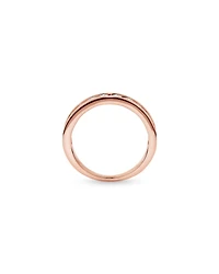 Bague De Mariage En Diamant De Laboratoire Rond Brillant De 1,00 Carat Poids Total Sertie En Canal En Or Jaune 14 Carats