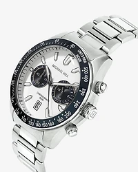 Two-Tone Men's Chronograph Watch in Blue Tone Stainless Steel