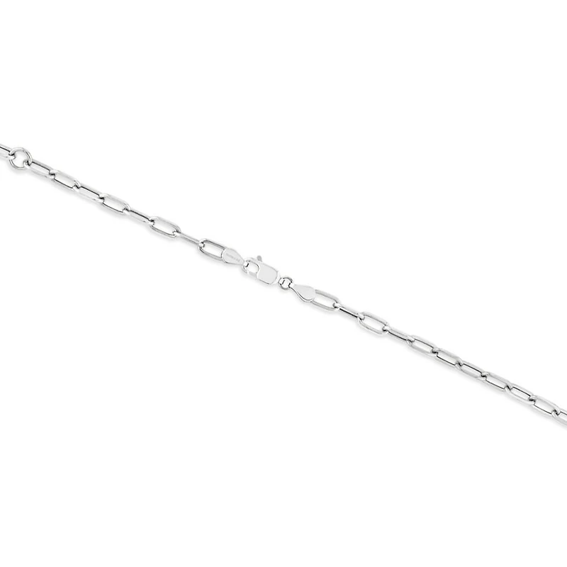 45cm (18”) 3.5mm Hollow Paperclip Chain in 10kt Yellow Gold