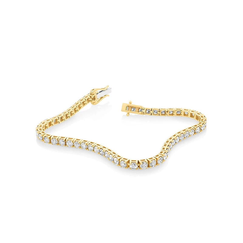4.92 Carat TW Diamond Tennis Bracelet in 10kt White Gold