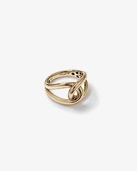 Round Bold Link Ring in 10kt Yellow Gold