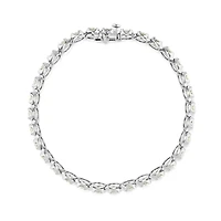 6.00 Carat TW Diamond Tennis Bracelet in 14kt White Gold