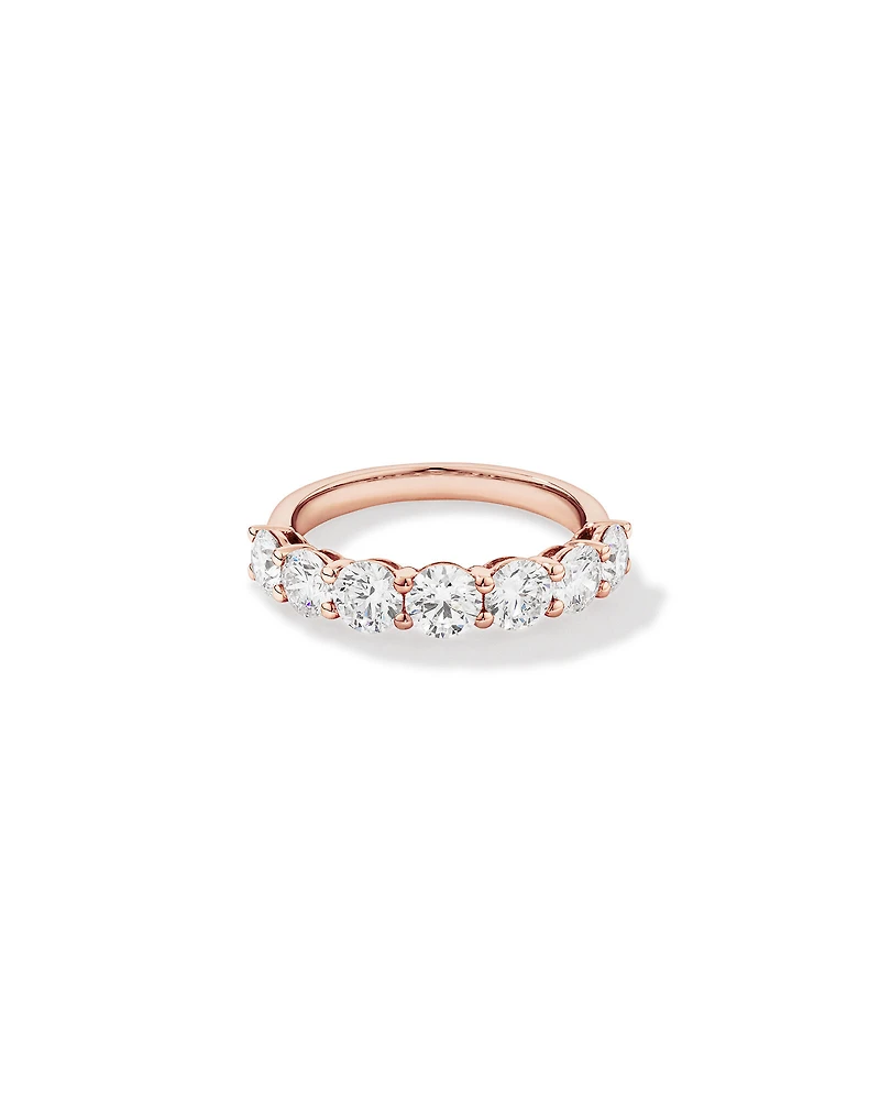 2.00 Carat TW Round Brilliant Laboratory-Grown Diamond Wedding Ring in 14kt White Gold