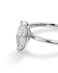 Solitaire Engagement Ring with 1.25 Carat TW of Laboratory-Grown Diamond in 14kt White Gold