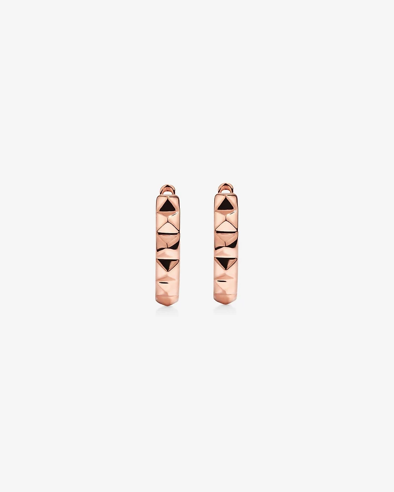 Créoles Huggie Signature Connect en Or Rose 10 kt