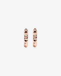 Créoles Huggie Signature Connect en Or Rose 10 kt