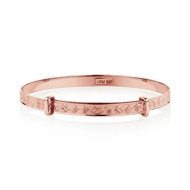 Expandable Baby Bangle in 10kt Yellow Gold
