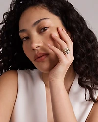 Bague Signature Connect Courbée en Argent Sterling