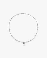 Signature Lock Necklace in Sterling Silver