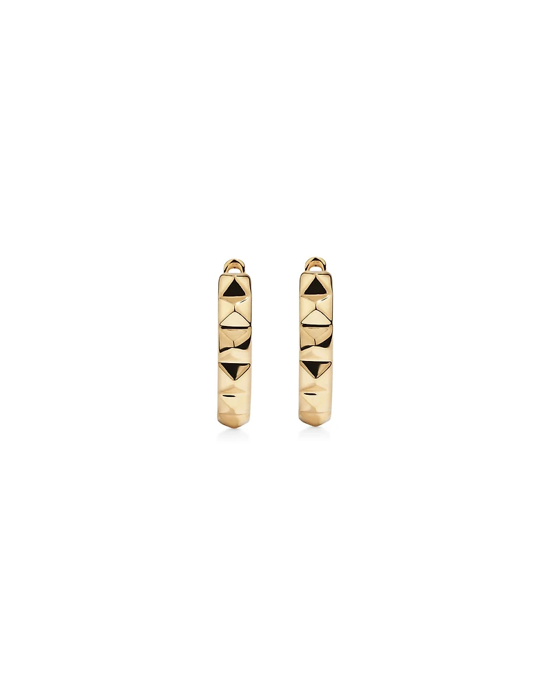 Créoles Huggie Signature Connect en Or Rose 10 kt