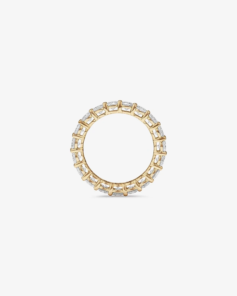 3.00 Carat TW Round Brilliant Laboratory-Grown Diamond Eternity Ring in 14kt Yellow Gold