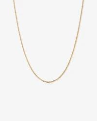 45cm (17") 2.8mm Width Semi Solid Miami Curb Chain in 10kt Yellow Gold