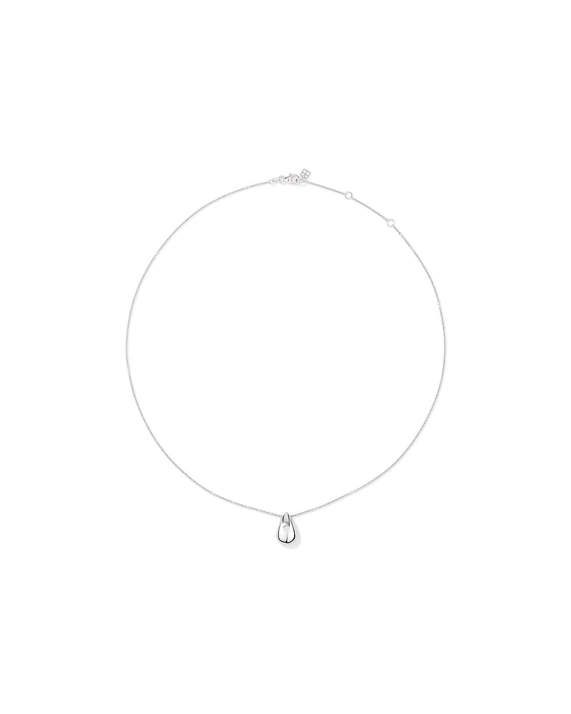 Collier pendentif à dôme effilé en argent sterling