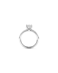 Carat TW Oval Laboratory-Grown Diamond Solitaire Engagement Ring in 14kt White Gold