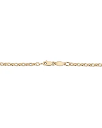 50cm (20") Oval Belcher Chain in 10kt Yellow Gold