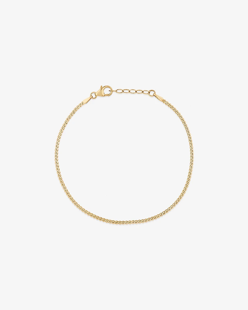 Bracelet serpentine en or jaune 10 K pour homme