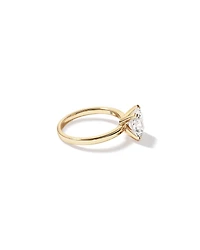 2.00 Carat TW Elongated Cushion Cut Lab-Grown Diamond Solitaire Engagement Ring in 14kt Yellow Gold