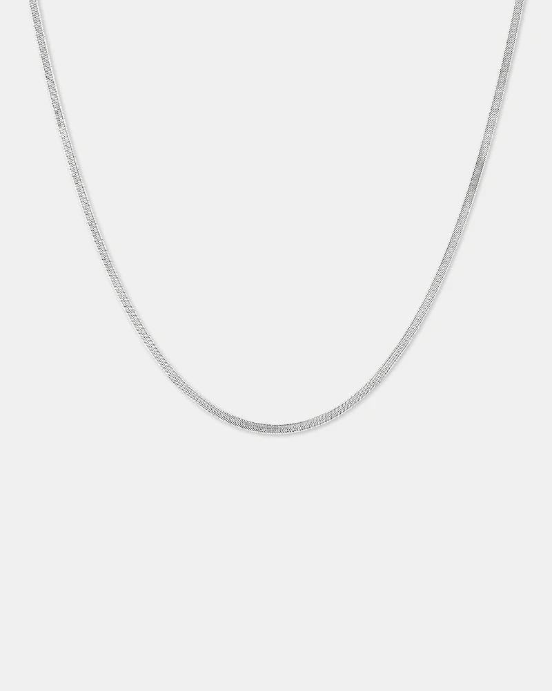 45cm (18”) 2mm-2.5mm Width Herringbone Chain in 10kt Yellow Gold