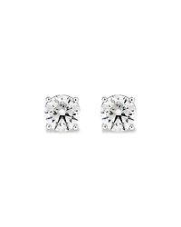 1.00 Carat TW Canadian Diamond Solitaire Stud Earrings in 18kt White Gold
