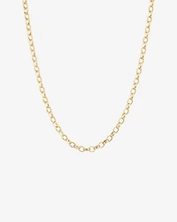 55cm (22") Solid Oval Belcher Chain 10kt Yellow Gold