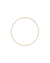 55cm (22") 4.2mm Width Semi Solid Diamond Cut Curb Chain in 10kt Yellow Gold