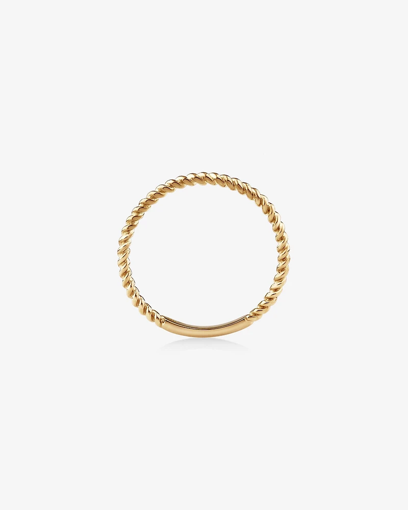 Twisted Band Ring in 10kt Yellow Gold