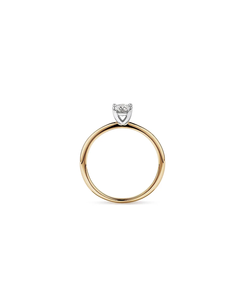 0.50 Carat TW Oval Canadian Diamond Solitaire in 18kt White Gold
