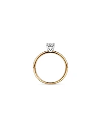 0.50 Carat TW Oval Canadian Diamond Solitaire in 18kt White Gold