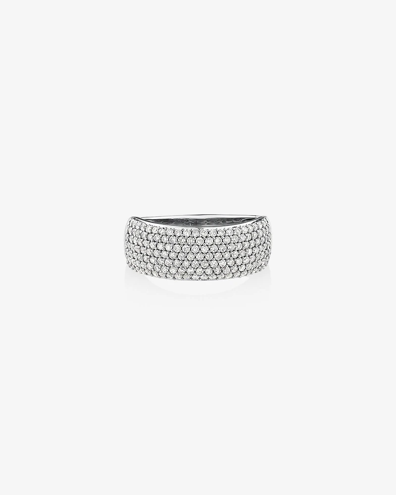 Diamond Pave Ring with 1.00 Carat TW Diamond in 10kt Rose Gold