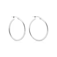 25mm Hoop Earrings in 10kt Rose Gold