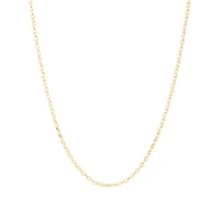 55cm (22") Oval Belcher Chain in 10kt Yellow Gold